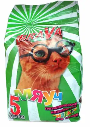 Купить brava Мяуч Идеал Наполнитель для кошек впитывающий минеральный