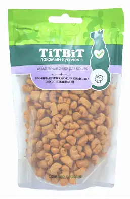 TiTBiT Жевательный снек Профилактическое лакомство для кошек с индейкой 