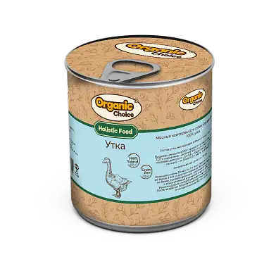 Organic Сhoice консервы 100 % утка для собак